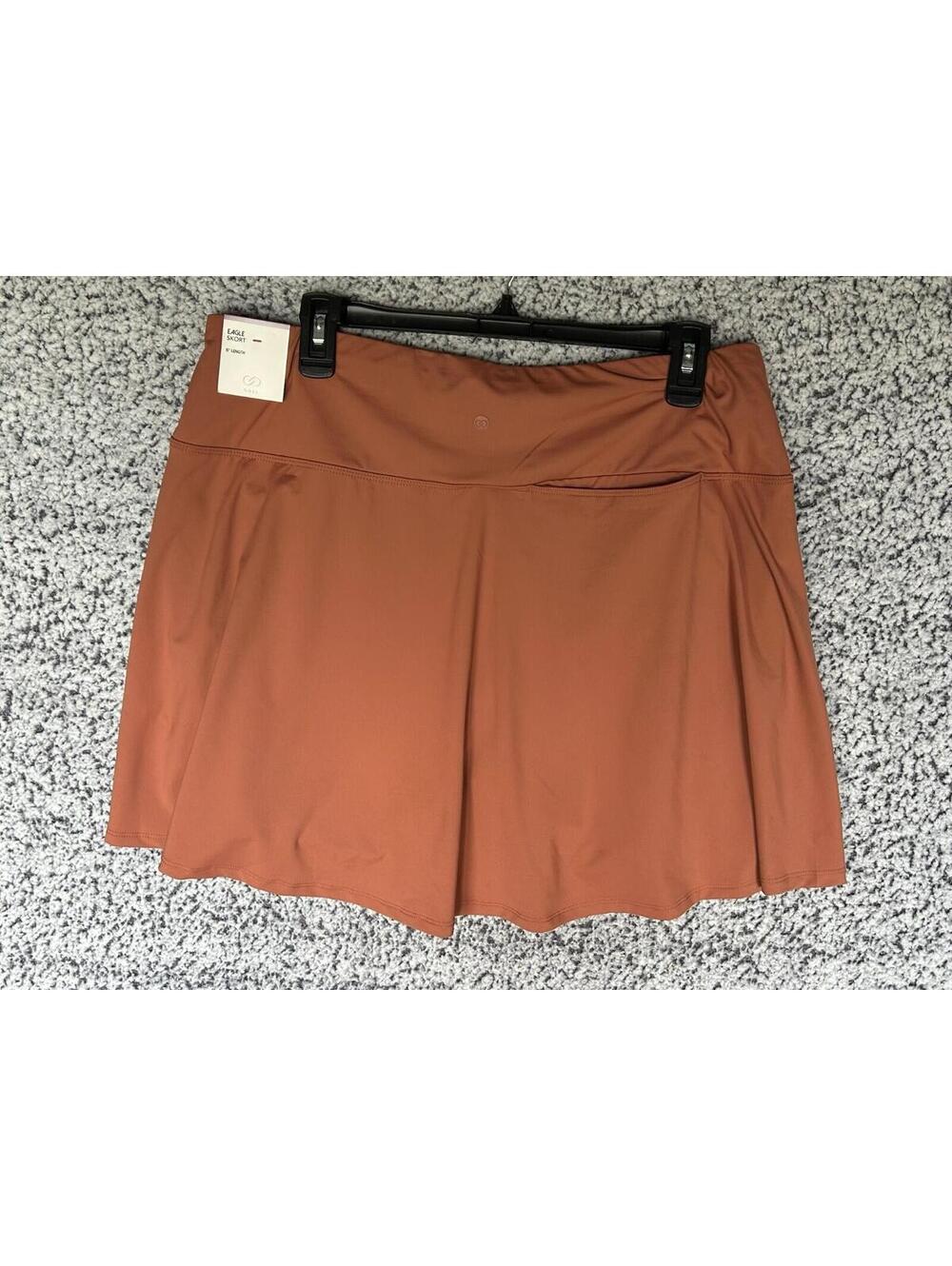 CALIA 15" Eagle Golf Skort Women's Size XL  Dark Orange Regular Fit Athletic NWT